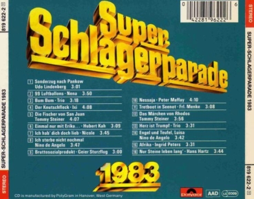 Various Artists - Super-Schlagerparade 1983 CD 1986 1989