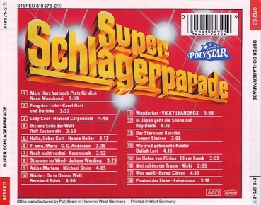 Various Artists - Super Schlagerparade: Brand-Aktuell! CD 1986