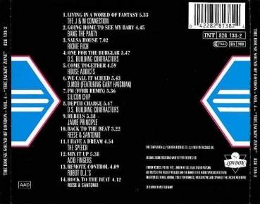 Various Artists - The House Sound Of London Vol. IV (4): ''The Jackin' Zone'' CD 1988