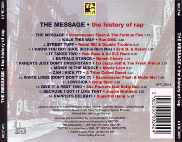 Various Artists - The Message: The History Of Rap CD 1994