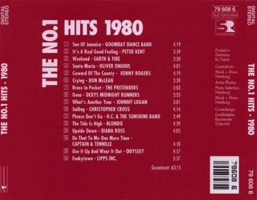 Various Artists - The No.1 Hits: 1980 CLUB CD 1992