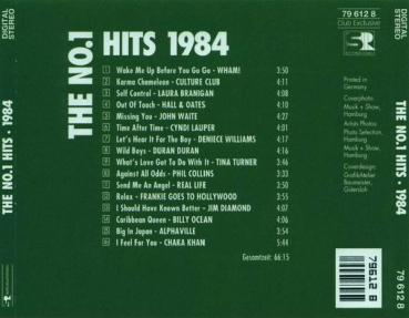 Various Artists - The No.1 Hits: 1984 CLUB CD 1994