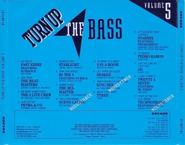 Various Artists - Turn Up The Bass Volume 5 CD 1990