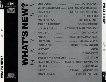 Various Artists - What's New: May '89 PROMO CD 1989