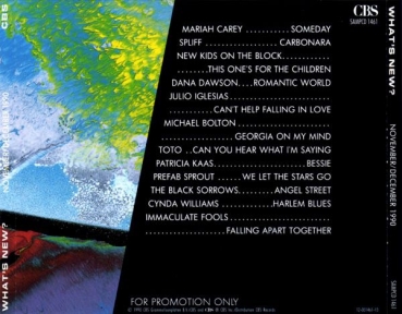 Various Artists - What's New: November December 1990 PROMO CD 1990