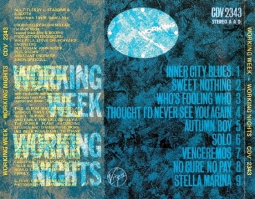 Working Week - Working Nights BLUE FACE CD 1985