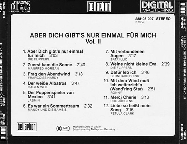Aber Dich Gibt's Nur Einmal Für Mich Englische Version www.eighties-alive.de