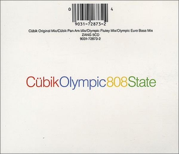 808 State - Cübik Olympic CD Single 1990
