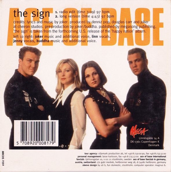 Ace Of Base - The Sign CD Single 1993