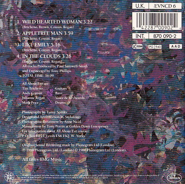 All About Eve - Wild Hearted Woman CD Single 1988
