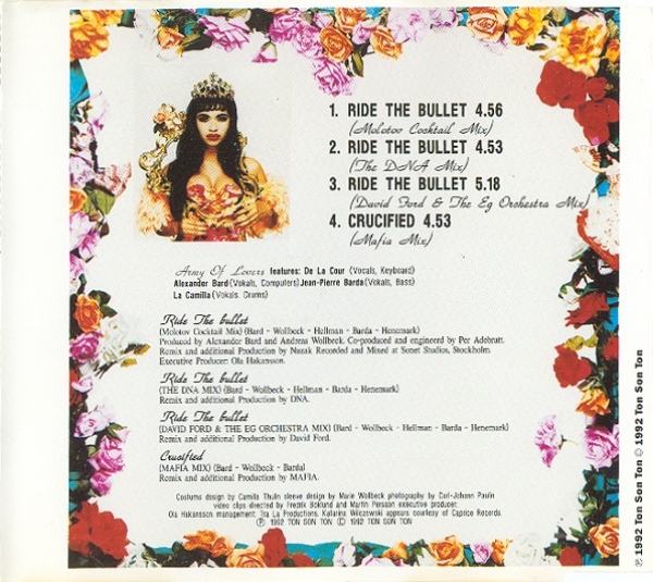Army Of Lovers - Ride The Bullet (The Remixes) CD Single 1992