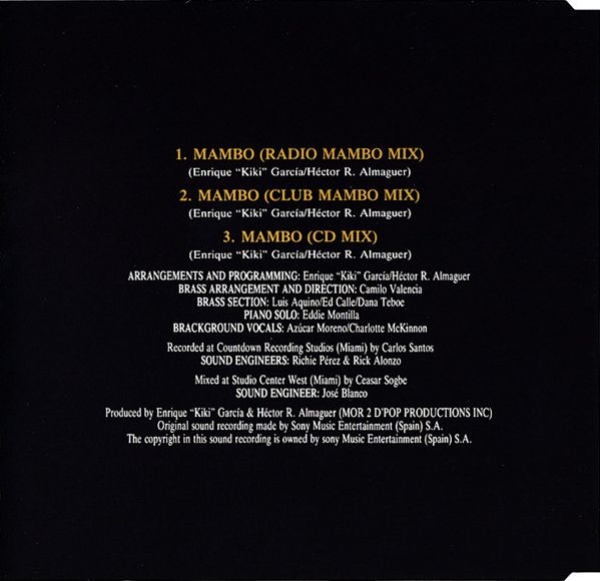 Azucar Moreno - Mambo CD Single 1991