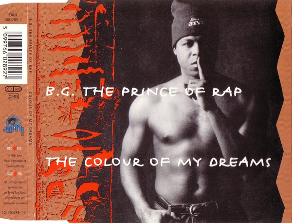 B.G. The Prince Of Rap - The Colour Of My Dreams CD Single 1994