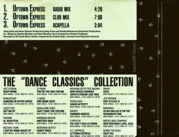 B.T. Express - Uptown Express CD Single 1990