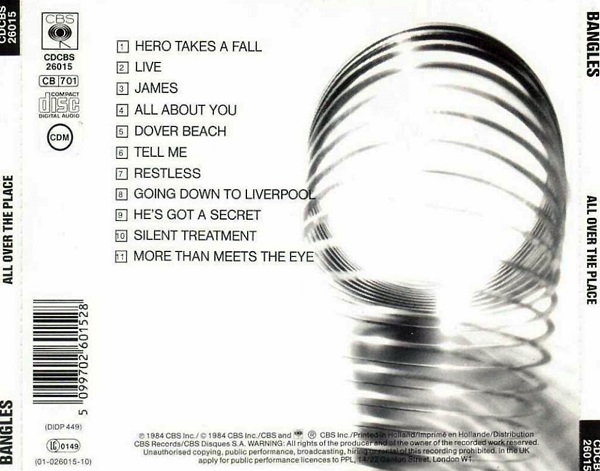 Bangles - All Over The Place CD 1984 1986