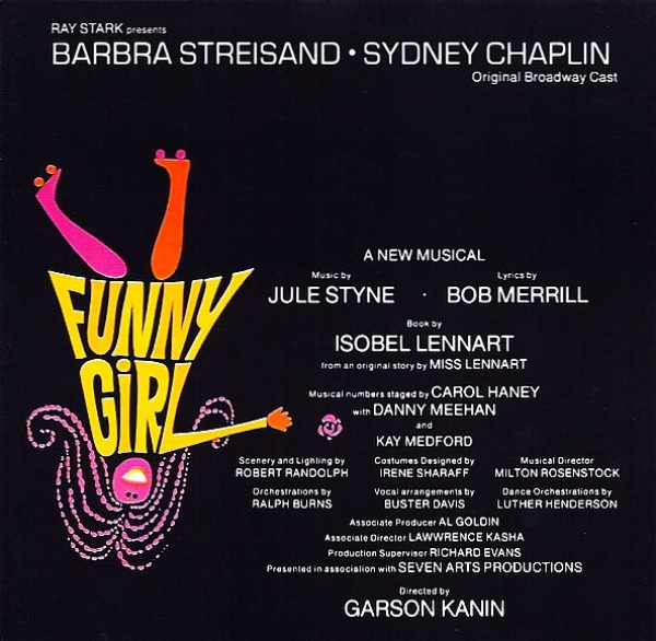 Barbra Streisand & Sydney Chaplin - Funny Girl: Original Broadway Cast CLUB CD 1964 1989