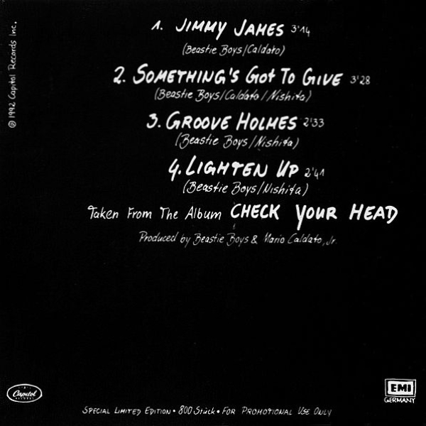 Beastie Boys - Jimmy James LIMITED EDITION PROMO CD Single 1992