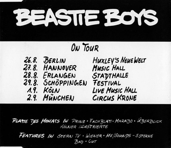Beastie Boys - Jimmy James LIMITED EDITION PROMO CD Single 1992
