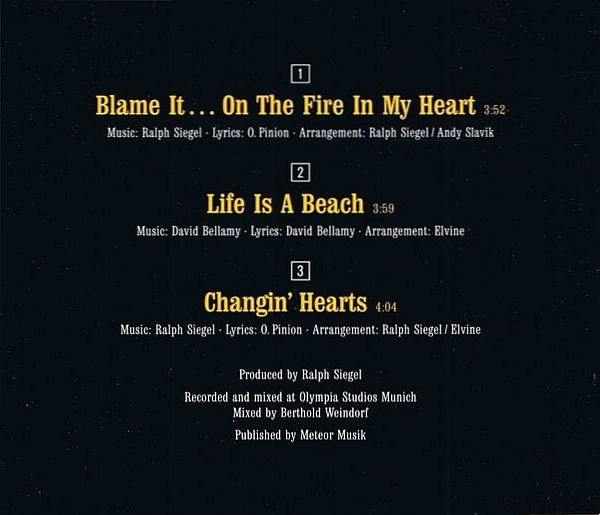 Bellamy Brothers - Blame It... On The Fire In My Heart CD Single 1993