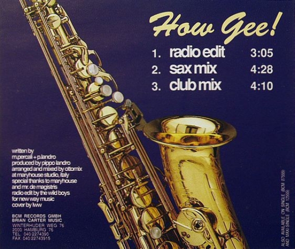 Black Machine - How Gee! CD Single 1992