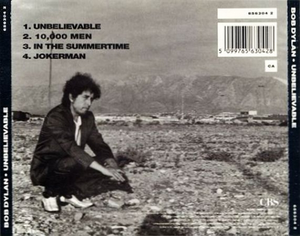 Bob Dylan - Unbelievable CD Single 1990