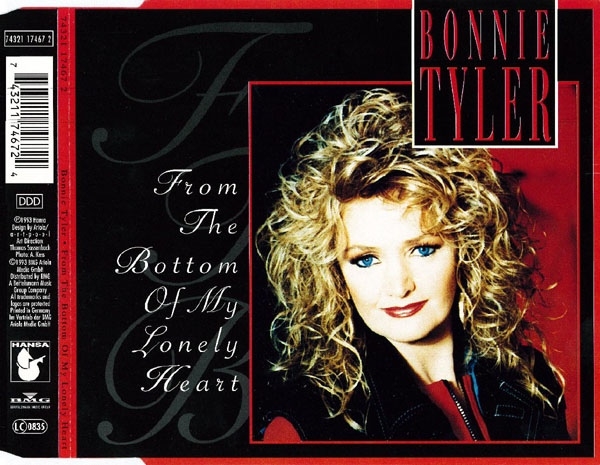 Bonnie Tyler - From The Bottom Of My Lonely Heart CD Single 1993