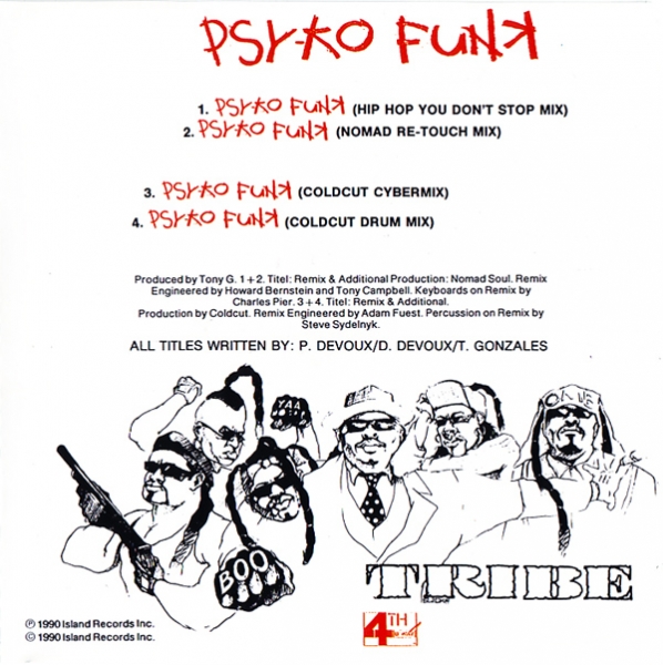Boo-Yaa T.R.I.B.E. - Psyko Funk CD Single 1990