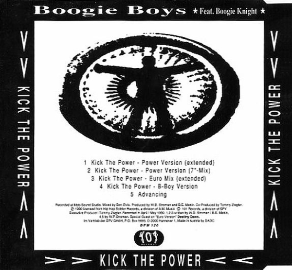Boogie Boys Feat. Boogie Knight - Kick The Power CD Single 1990