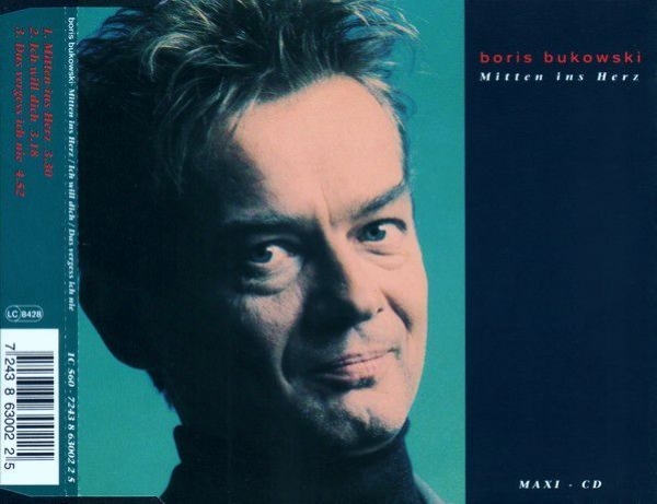 Boris Bukowski - Mitten Ins Herz CD Single 1992