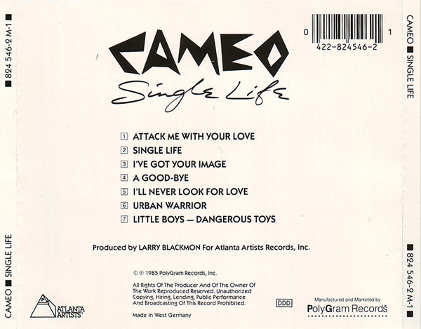 Cameo - Single Life CD 1985