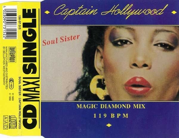 Captain Hollywood - Soul Sister CD Single 1989