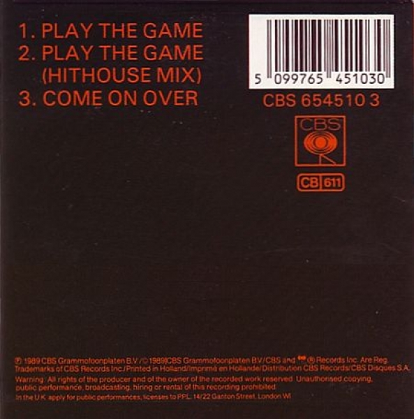 Centerfold - Play The Game 3 INCH CD Single 1989
