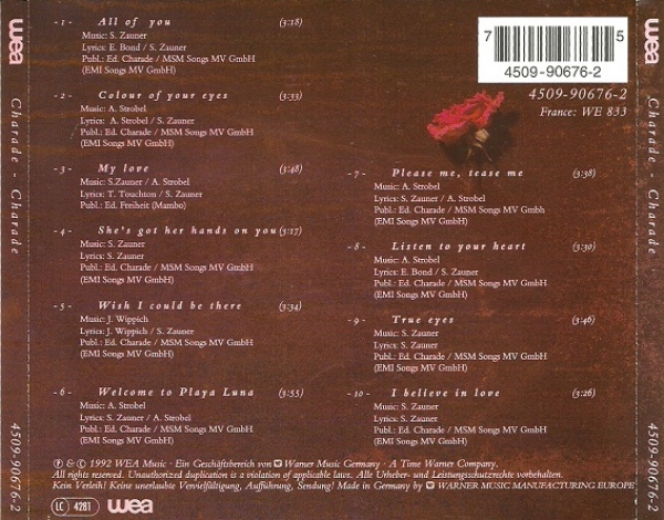 Charade - Charade (Same) CD 1992