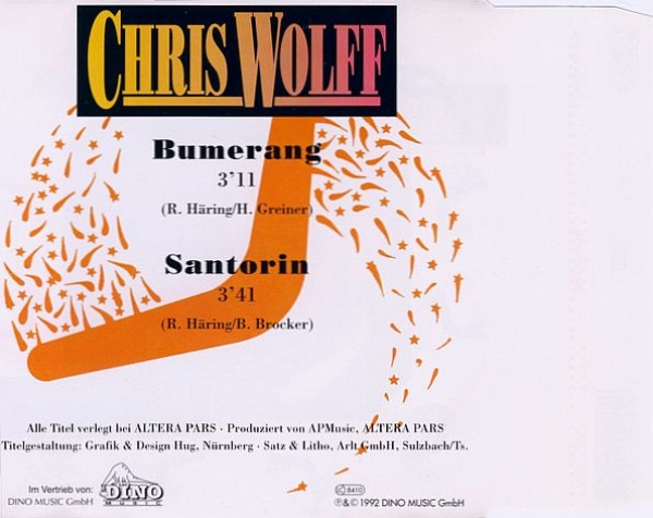 Chris Wolff - Bumerang CD Single 1992