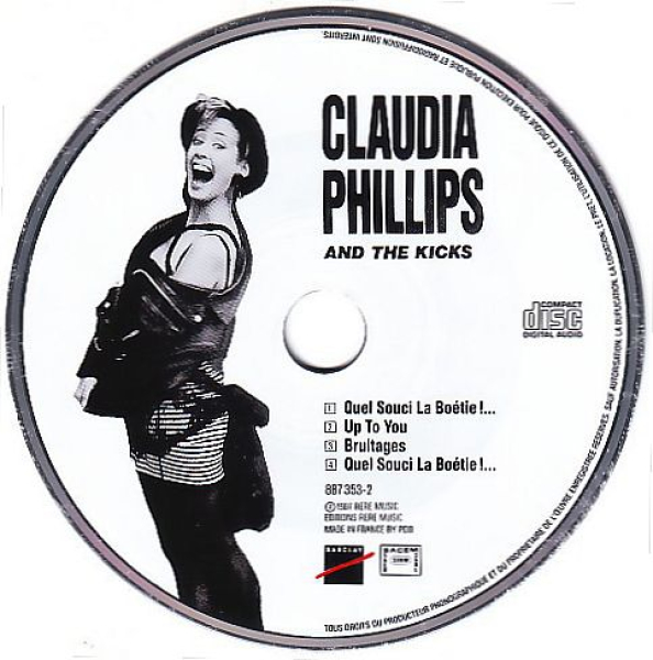 Claudia Phillips & The Kicks - Quel Souci La Boétie!... PICTURE CD Single 1988