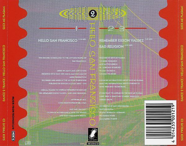 Dance 2 Trance - Hello San Francisco CD Single 1992