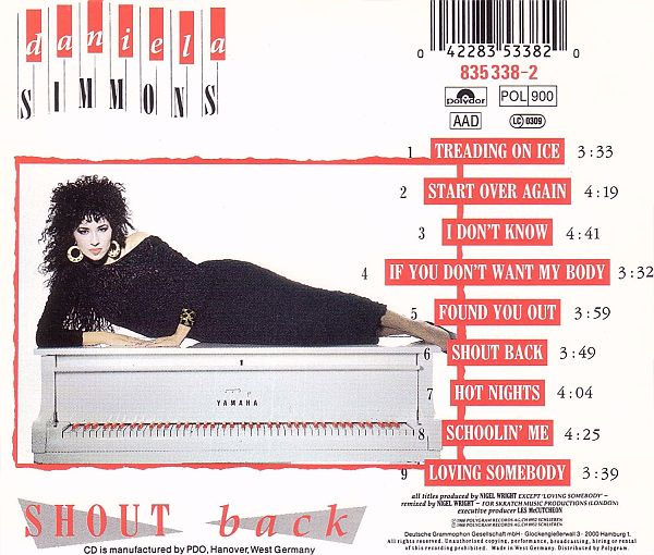Daniela Simmons - Shout Back CD 1988