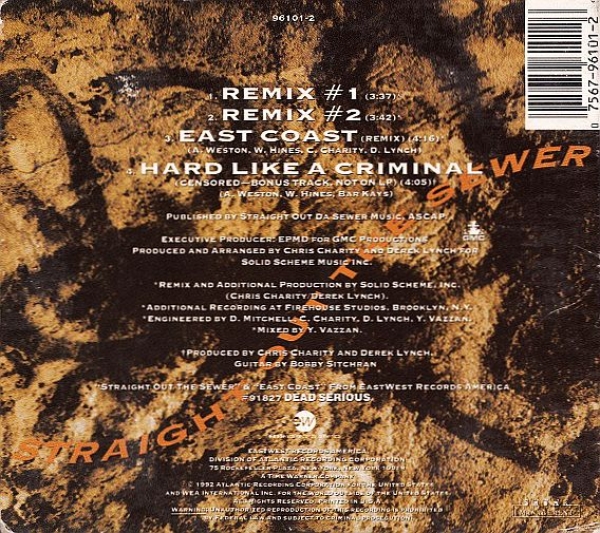 Das EFX - Straight Out The Sewer DIGIPAK CD Single 1992