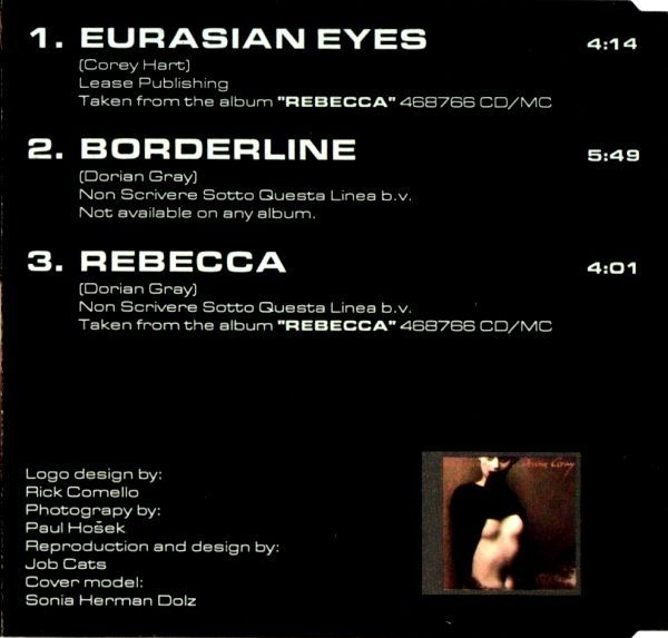 Dorian Gray - Eurasian Eyes CD Single 1991