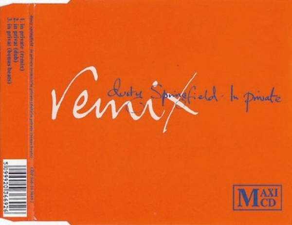 Dusty Springfield - In Private (Remix) CD Single 1989