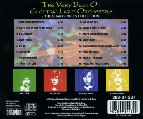 Electric Light Orchestra - The Very Best Of Electric Light Orchestra: The Chartsingles Collection CD 1992