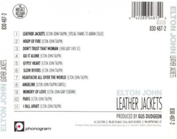 Elton John - Leather Jackets CD 1986