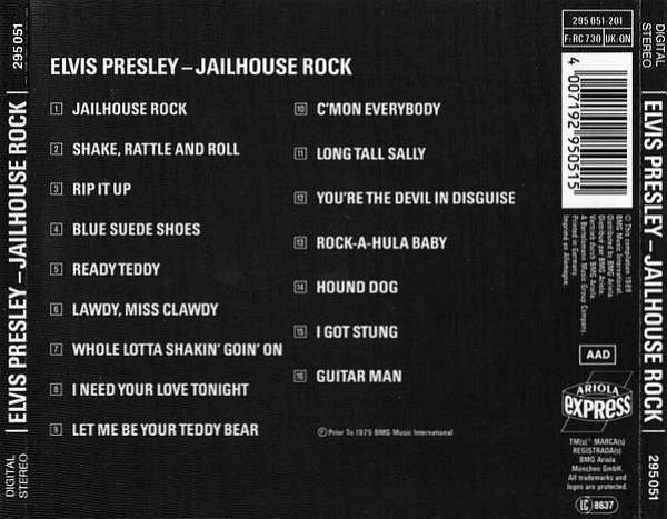 Elvis Presley - Jailhouse Rock CD 1989