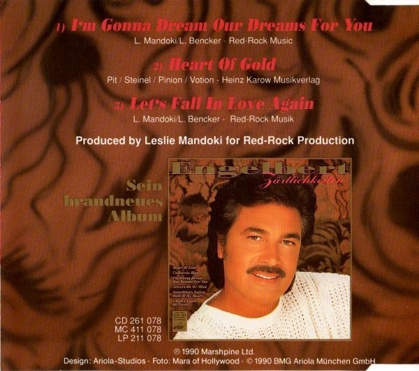 Engelbert - I'm Gonna Dream Our Dreams For You CD Single 1990