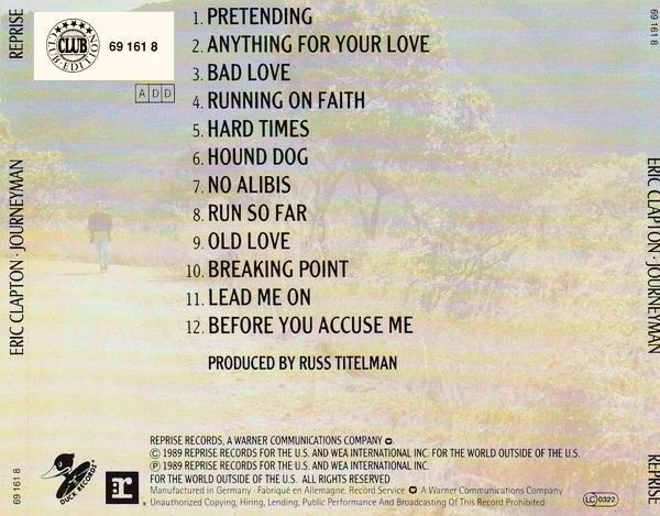 Eric Clapton - Journeyman CLUB CD 1989