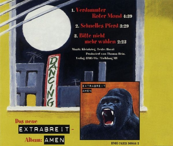 Extrabreit - Verdammter Roter Mond CD Single 1998