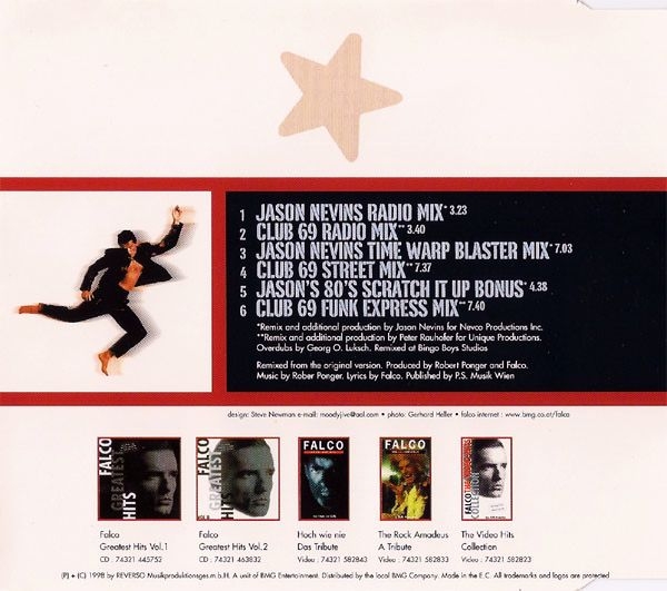 Falco - Der Kommissar (Jason Nevins And Club 69 Remixes) CD Single 1998