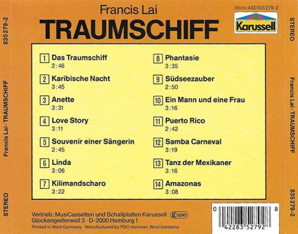 Francis Lai - Traumschiff CD 1983 1989