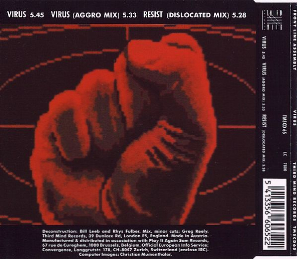 Front Line Assembly - Virus CD Single 1991