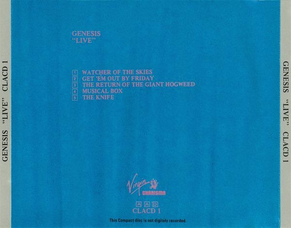 Genesis - Live CD 1973 1985